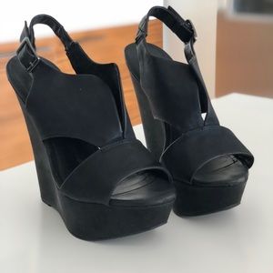 Black Steve Madden Wedge